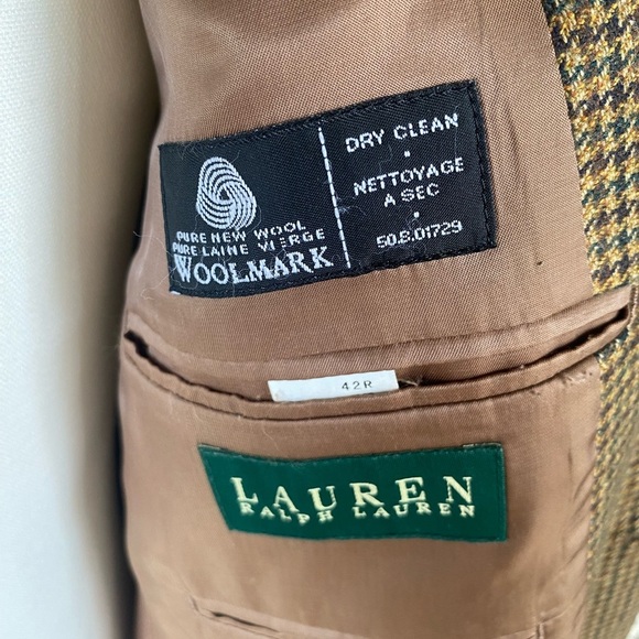 Lauren, Ralph Lauren, men’s 100% wool jacket size 42R - Picture 7 of 9